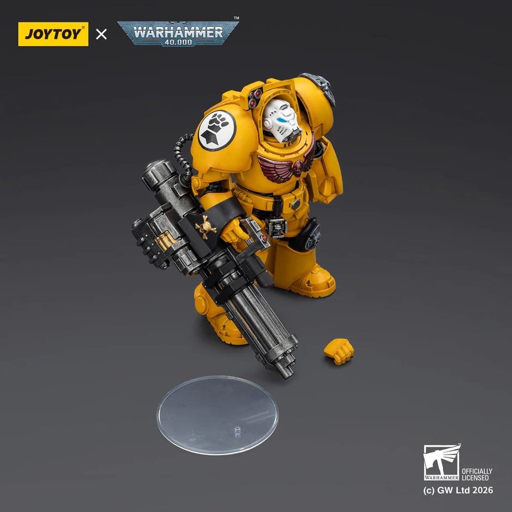 Warhammer 40,000 Action Figure Imperial Fists Terminator 3 with Power Fist and Assault Cannon 14 cm