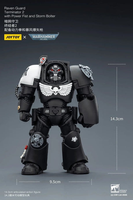 Warhammer 40,000 Action Figure Raven Guard Terminator 2 with Power Fist and Storm Bolter 14 cm