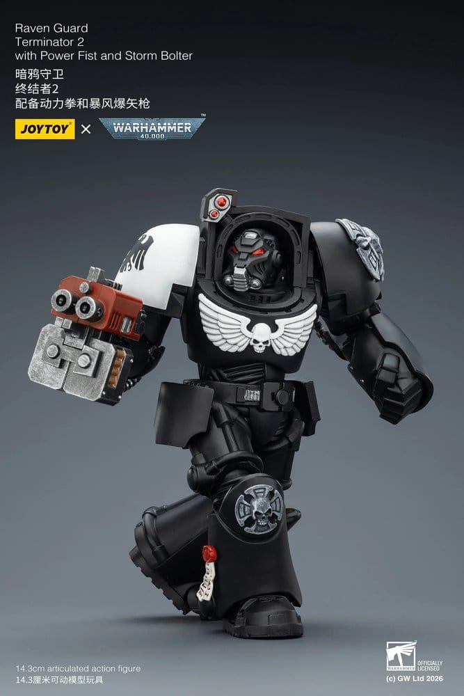 Warhammer 40,000 Action Figure Raven Guard Terminator 2 with Power Fist and Storm Bolter 14 cm
