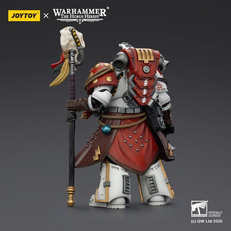 Warhammer 40,000 Action Figure White Scars Stormseer Consulwith Force Staff and Bolt Pistol 12 cm