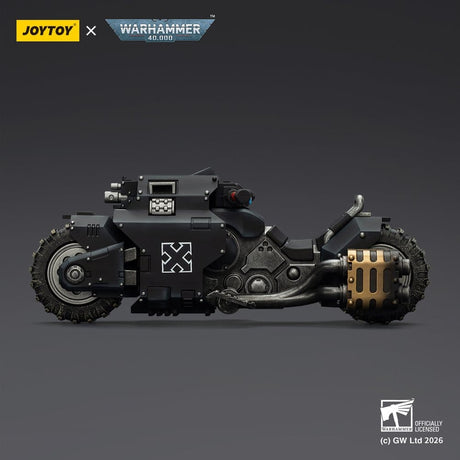 Warhammer 40,000 Raider-pattern Combat Bike Raven Guard with twin-linked bolt rifles 22 cm