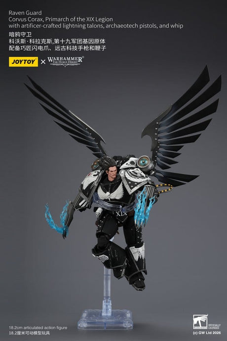 Warhammer 40,000 Action Figure Raven Guard Corvus Corax, Primarch of the XIX Legion 18 cm