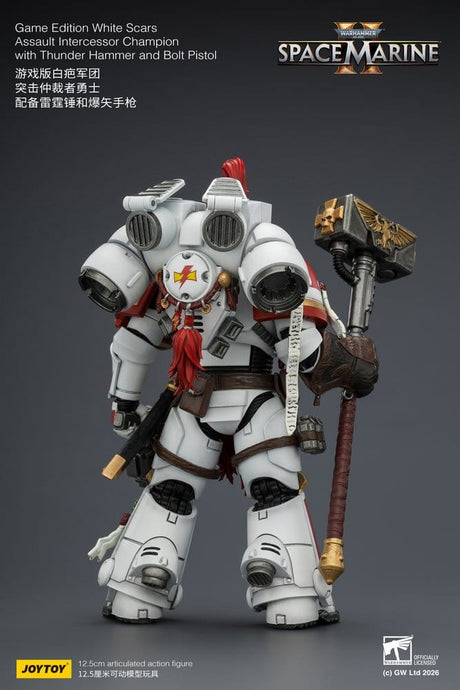 Warhammer Action Figure Game Edition White Scars Assault Intercessor Champion 13 cm