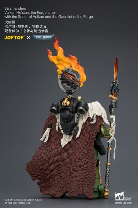 Warhammer Action Figure Salamanders Vulkan He'stan, the Forgefather 13 cm