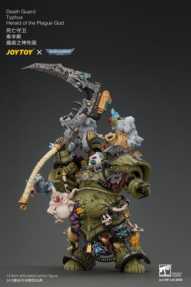 Warhammer Action Figure Death Guard Typhus Herald of the Plague God 15 cm