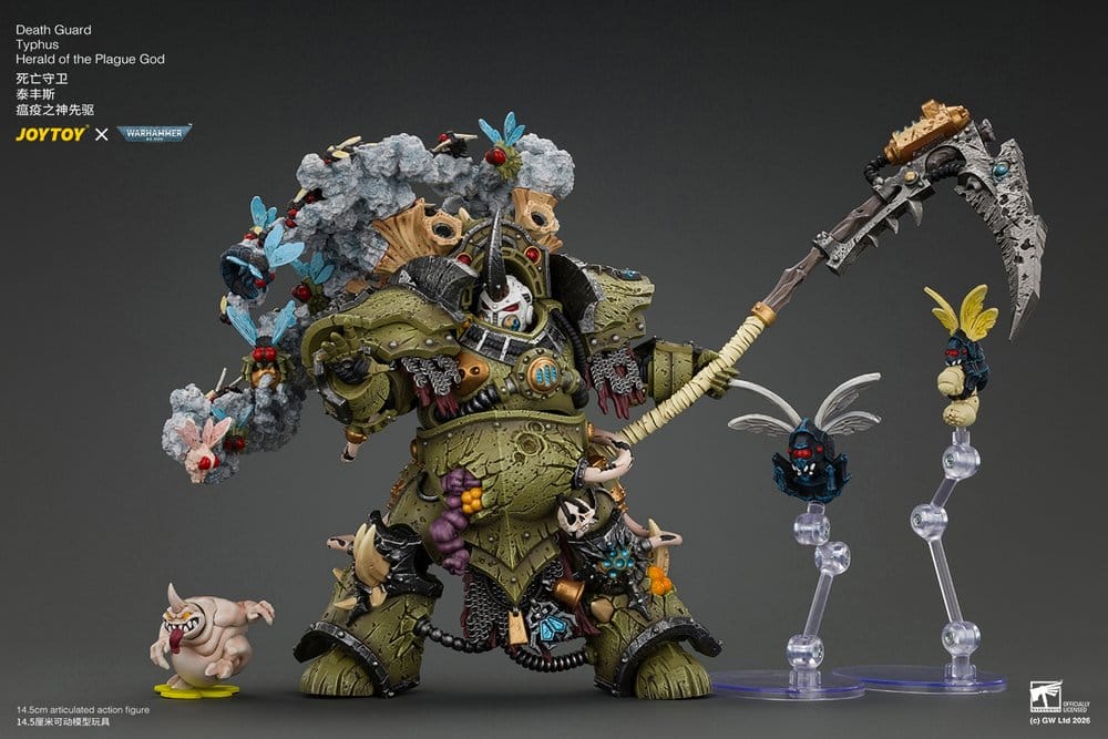 Warhammer Action Figure Death Guard Typhus Herald of the Plague God 15 cm