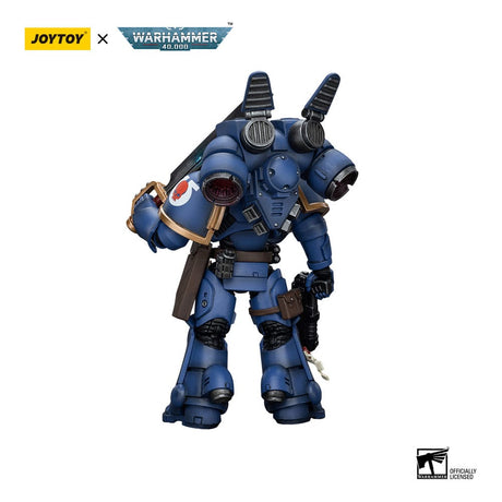 Warhammer 40k Ultramarines Jump Pack Intercessors Sergeant With Plasma Pistol And Power Sword 12 cm 1/18 Action Figure
