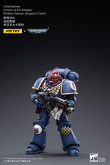 Warhammer 40k Ultramarines Heroes of the Chapter Brother Veteran Sergeant Castor 12cm 1/18 Scale Action Figure