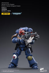 Warhammer 40k Ultramarines Heroes of the Chapter Brother Veteran Sergeant Castor 12cm 1/18 Scale Action Figure