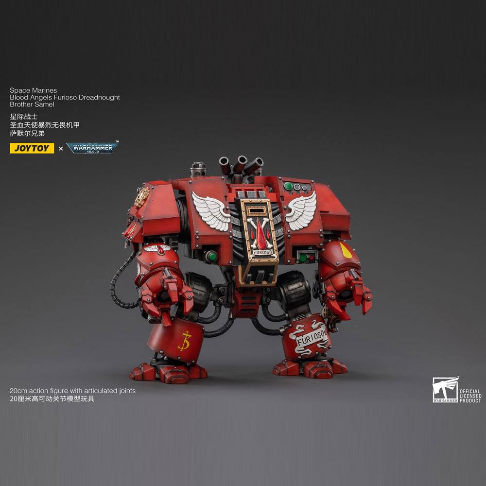 Warhammer 40k Blood Angels Furioso Dreadnought Brother Samel 20 cm 1/18 Action Figure