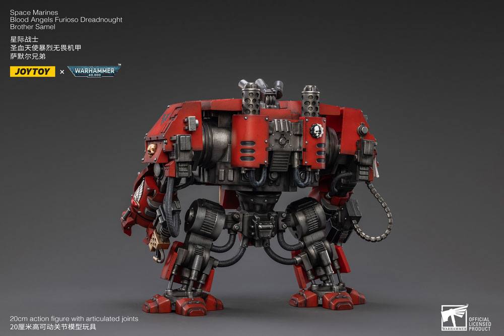 Warhammer 40k Blood Angels Furioso Dreadnought Brother Samel 20 cm 1/18 Action Figure