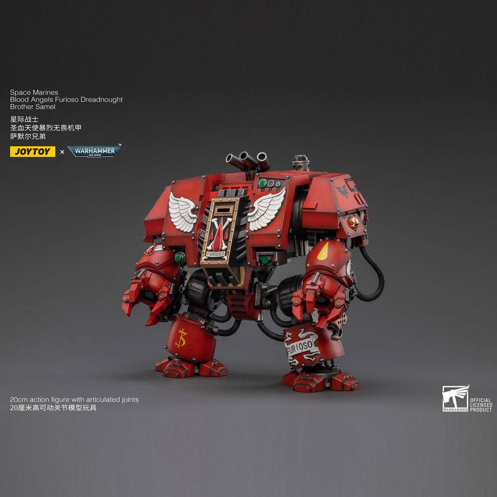 Warhammer 40k Blood Angels Furioso Dreadnought Brother Samel 20 cm 1/18 Action Figure