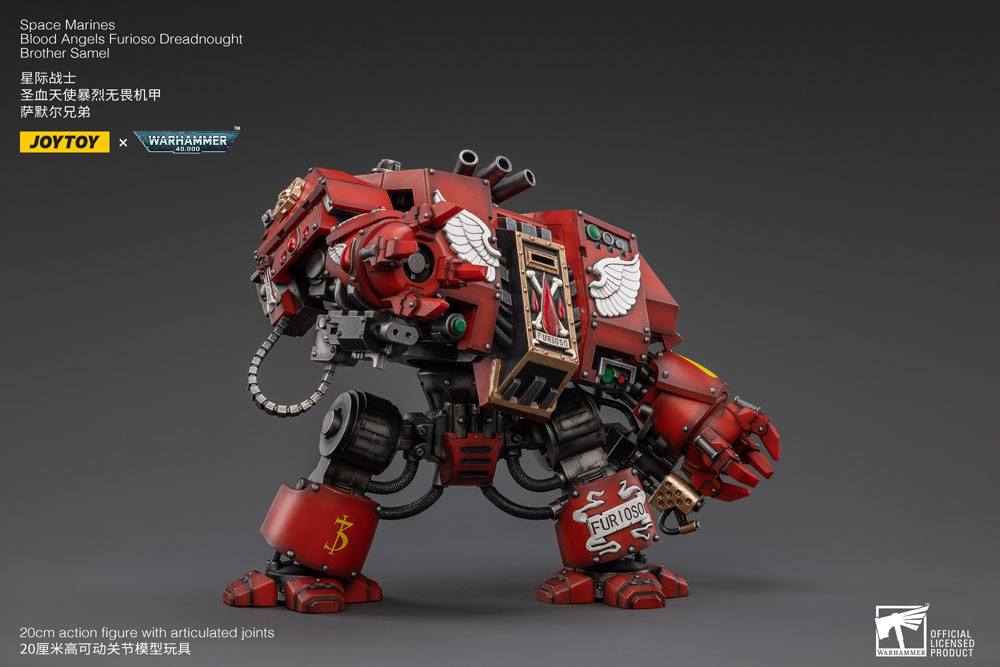 Warhammer 40k Blood Angels Furioso Dreadnought Brother Samel 20 cm 1/18 Action Figure