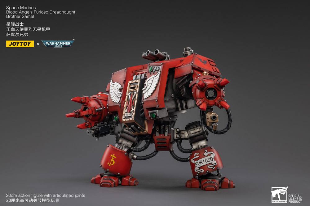 Warhammer 40k Blood Angels Furioso Dreadnought Brother Samel 20 cm 1/18 Action Figure