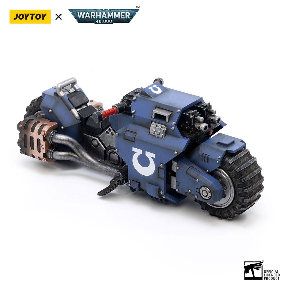 Warhammer 40k Ultramarines Outrider Bike 22cm 1/18 Scale Vehicle