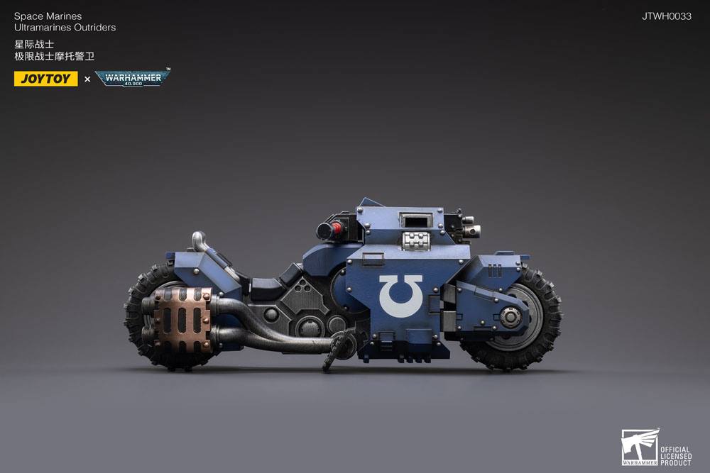 Warhammer 40k Ultramarines Outrider Bike 22cm 1/18 Scale Vehicle