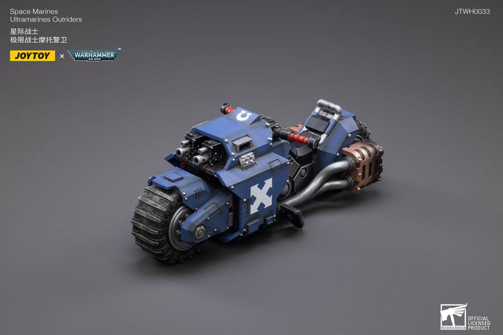 Warhammer 40k Ultramarines Outrider Bike 22cm 1/18 Scale Vehicle