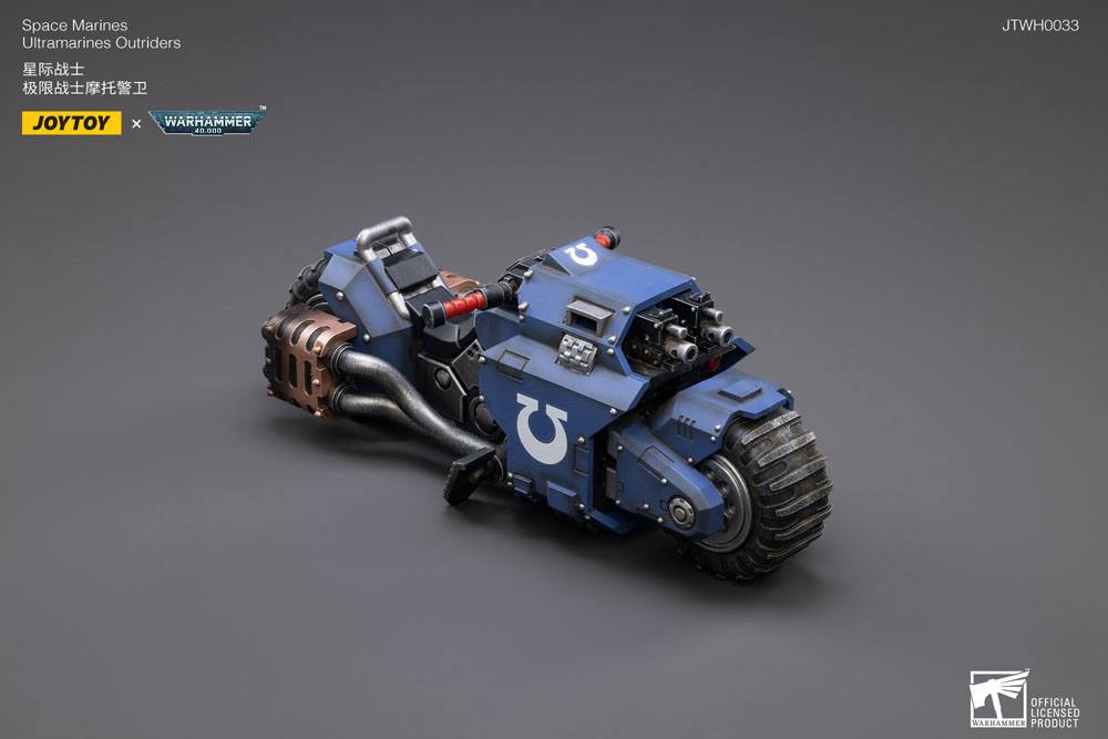 Warhammer 40k Ultramarines Outrider Bike 22cm 1/18 Scale Vehicle