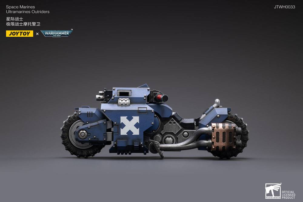 Warhammer 40k Ultramarines Outrider Bike 22cm 1/18 Scale Vehicle