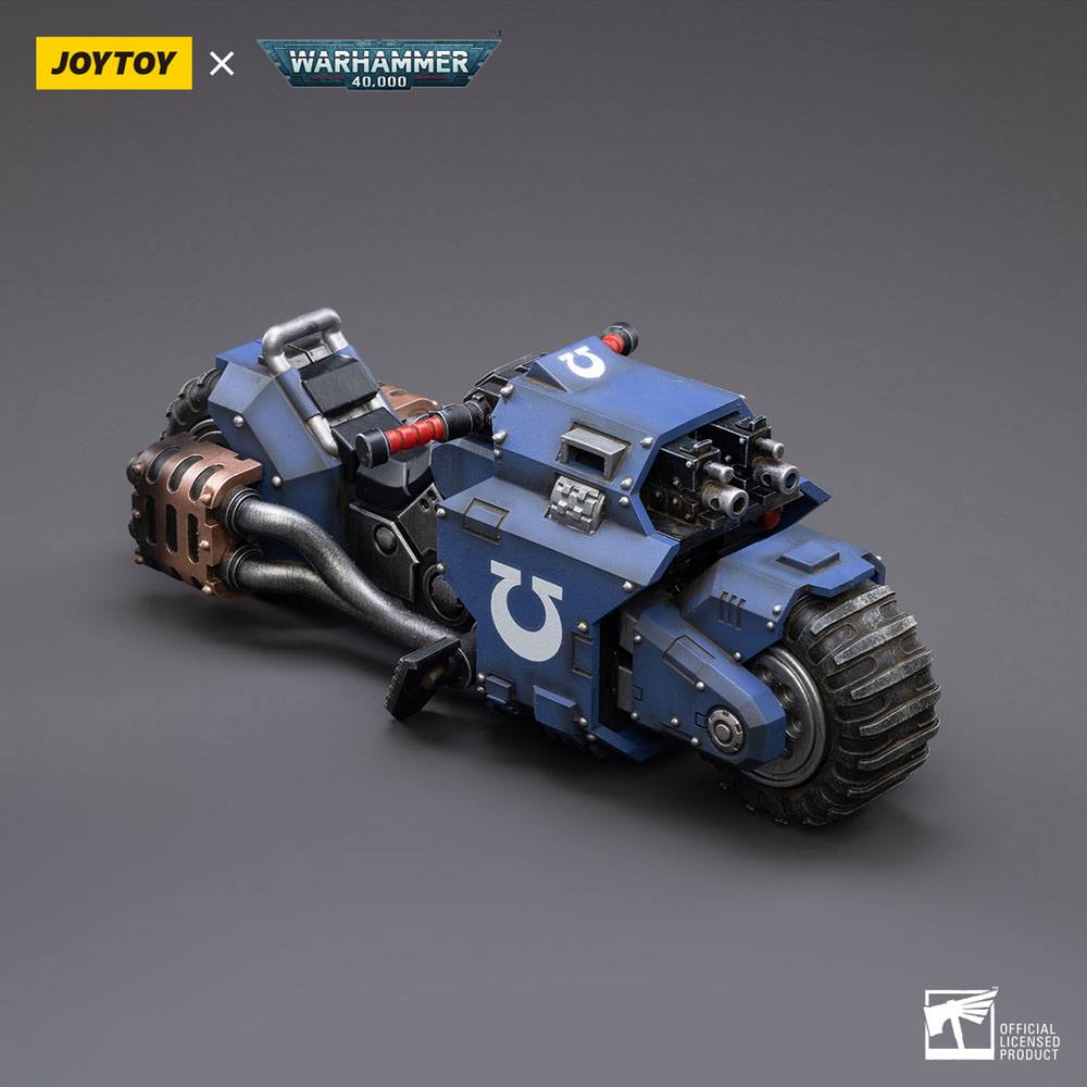 Warhammer 40k Ultramarines Outrider Bike 22cm 1/18 Scale Vehicle