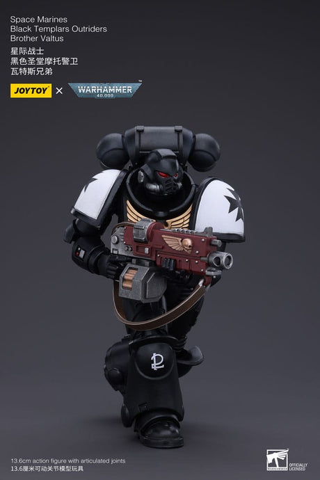 Warhammer 40k Space Marines Black Templars Outriders Brother Valtus 14 cm 1/18 Action Figure
