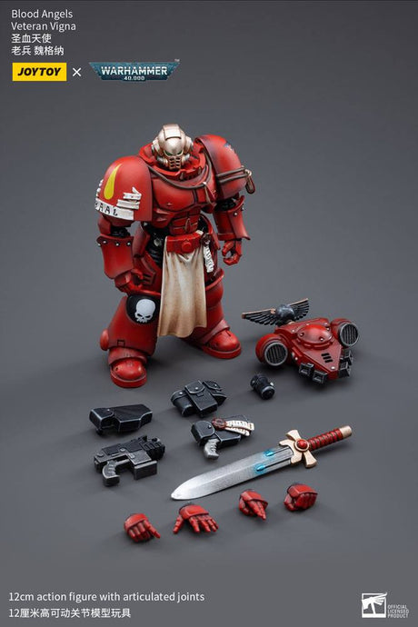 Warhammer 40k Blood Angels Veteran Vigna 12 cm 1/18 Action Figure