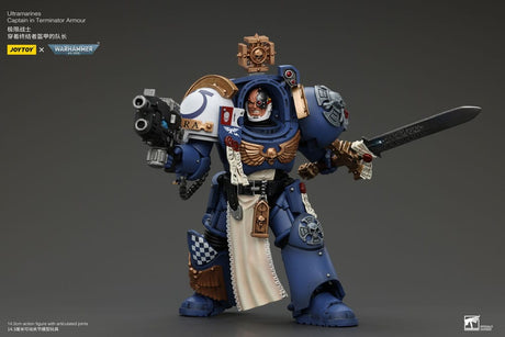 Warhammer 40k Ultramarines Captain In Terminator Armour 14 cm 1/18 Action Figure