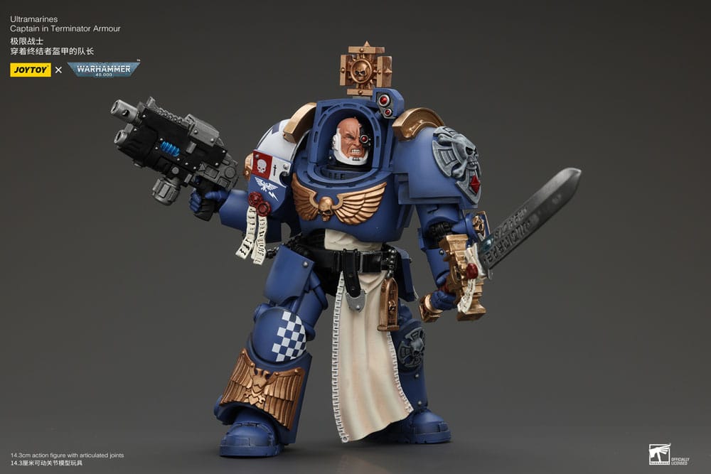 Warhammer 40k Ultramarines Captain In Terminator Armour 14 cm 1/18 Action Figure