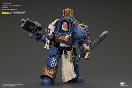 Warhammer 40k Ultramarines Captain In Terminator Armour 14 cm 1/18 Action Figure