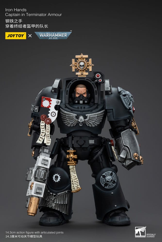 Warhammer 40k Iron Hands Captain in Terminator Armour 14 cm 1/18 Action Figure