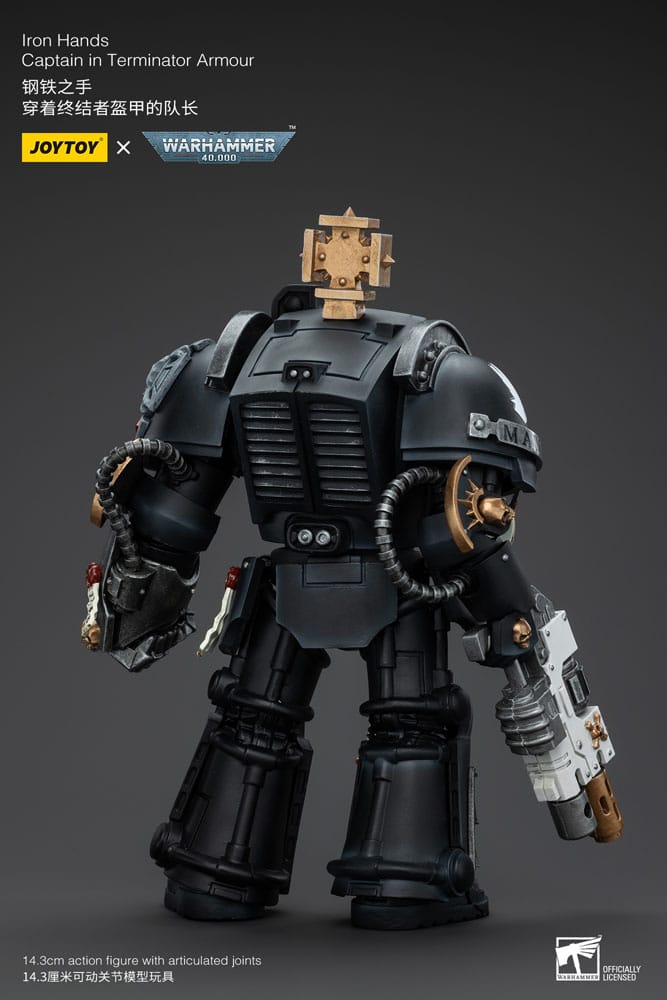 Warhammer 40k Iron Hands Captain in Terminator Armour 14 cm 1/18 Action Figure