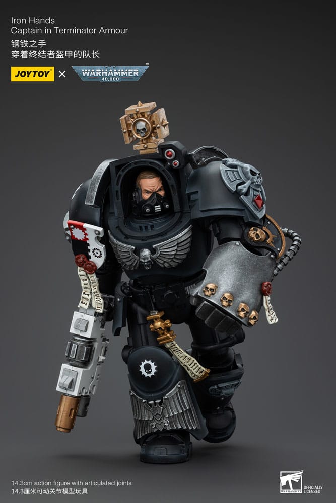 Warhammer 40k Iron Hands Captain in Terminator Armour 14 cm 1/18 Action Figure