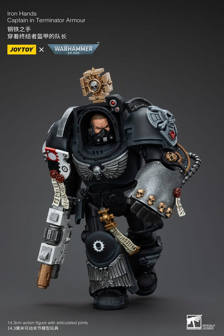 Warhammer 40k Iron Hands Captain in Terminator Armour 14 cm 1/18 Action Figure