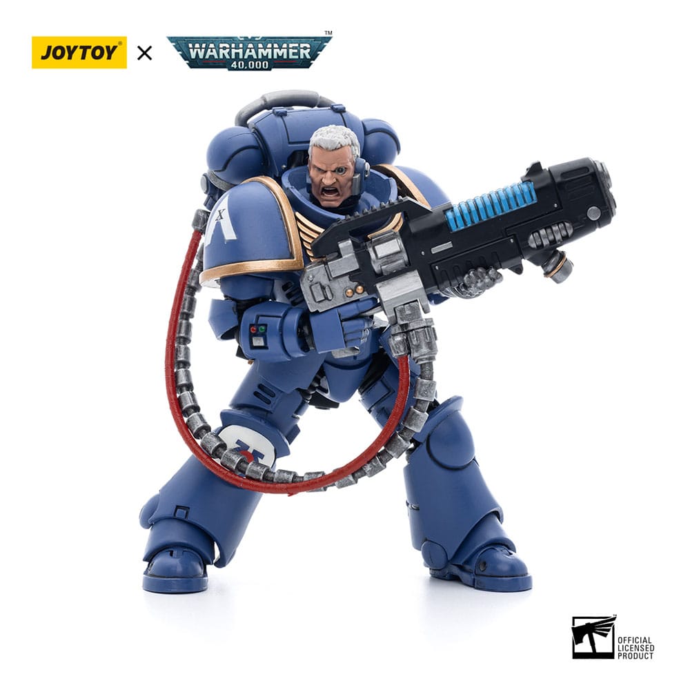 Warhammer 40k Ultramarines Hellblasters Sergeant Ulaxes 12cm 1/18 Scale Action Figure