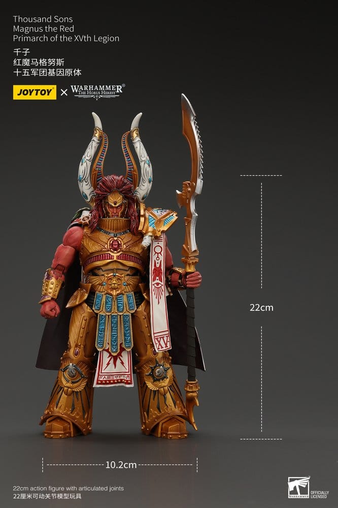 Warhammer The Horus Heresy Action Figure 1/18 Thousand sons Magnus the Red Primarch of the XVth Legion 22 cm