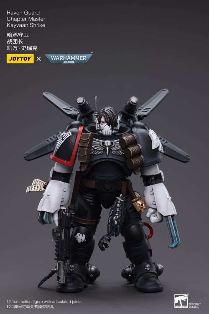Warhammer 40k Raven Guard Chapter Master Kayvaan Shrike 1/18 Scale Action Figure