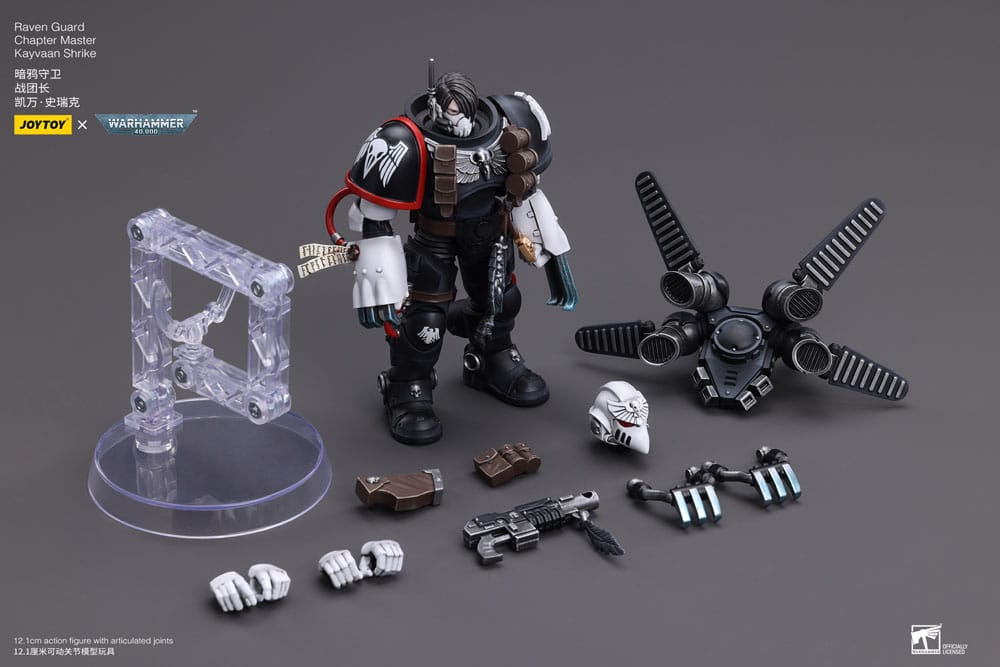 Warhammer 40k Raven Guard Chapter Master Kayvaan Shrike 1/18 Scale Action Figure