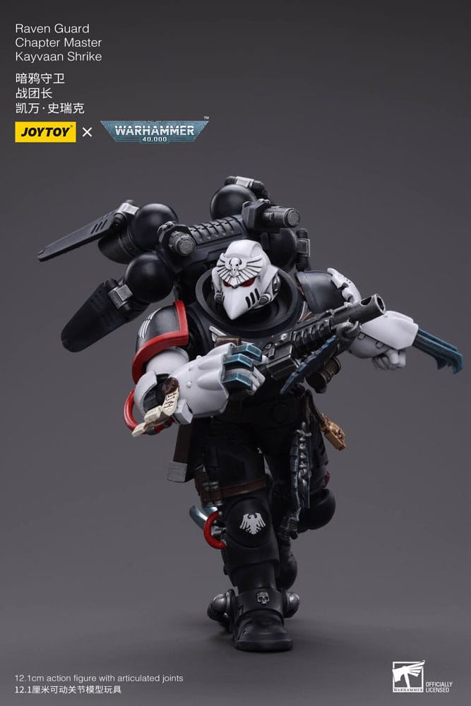 Warhammer 40k Raven Guard Chapter Master Kayvaan Shrike 1/18 Scale Action Figure