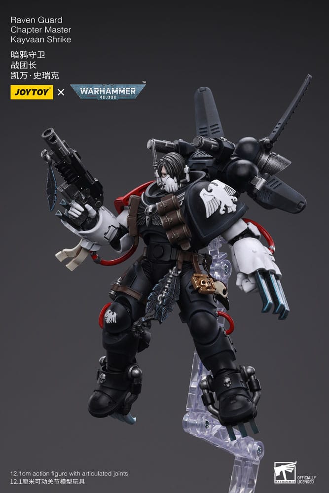 Warhammer 40k Raven Guard Chapter Master Kayvaan Shrike 1/18 Scale Action Figure