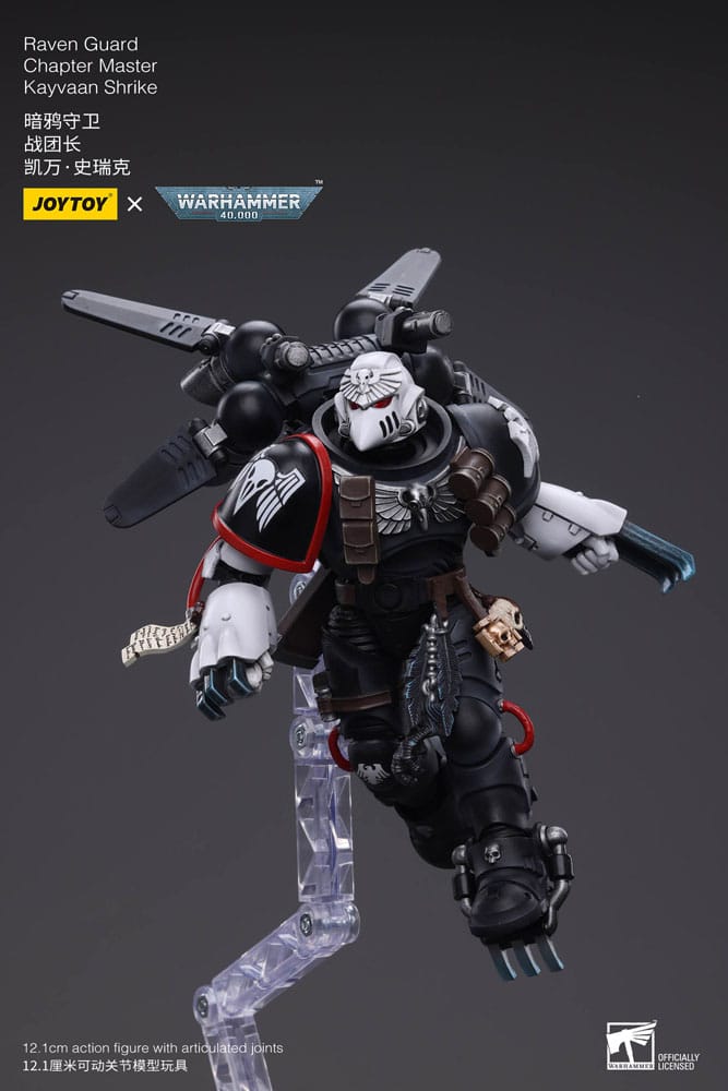 Warhammer 40k Raven Guard Chapter Master Kayvaan Shrike 1/18 Scale Action Figure