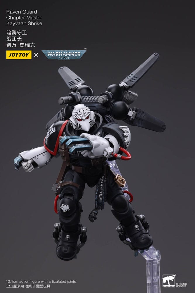 Warhammer 40k Raven Guard Chapter Master Kayvaan Shrike 1/18 Scale Action Figure