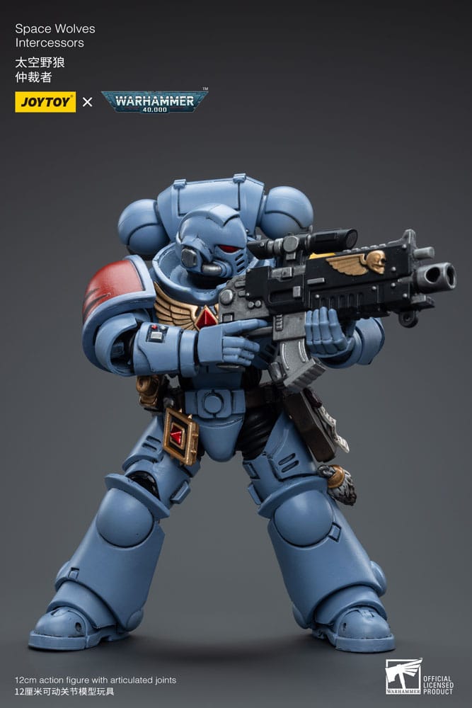 Warhammer 40k Space Wolves Intercessors 12cm 1/18 Scale Action Figure