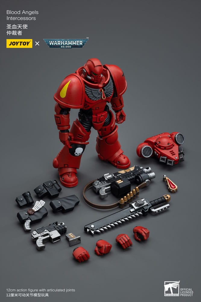 Warhammer 40k Blood Angels Intercessors 12cm 1/18 Scale Action Figure