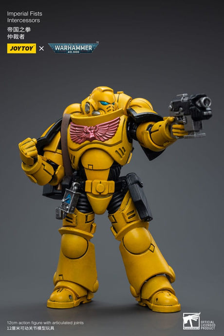 Warhammer 40k Imperial Fists Intercessors 12cm 1/18 Scale Action Figure