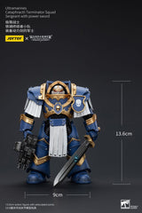 Warhammer The Horus Heresy Ultramarines Cataphractii Terminator Squad Sergeant with Power Sword 14 cm 1/18 Action Figure
