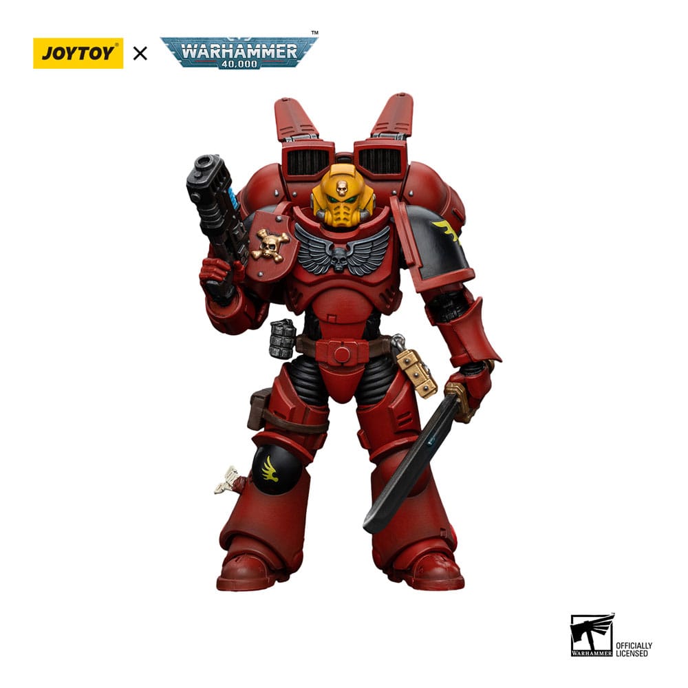 Warhammer The Horus Heresy Blood Angels Jump Pack Intercessors Sergeant With Plasma Pistol 12 cm 1/18 Action Figure