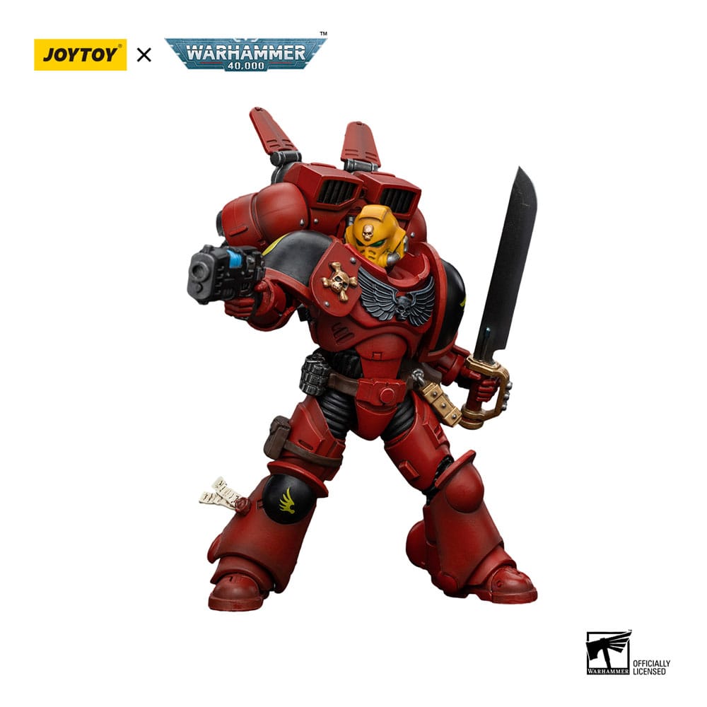 Warhammer The Horus Heresy Blood Angels Jump Pack Intercessors Sergeant With Plasma Pistol 12 cm 1/18 Action Figure