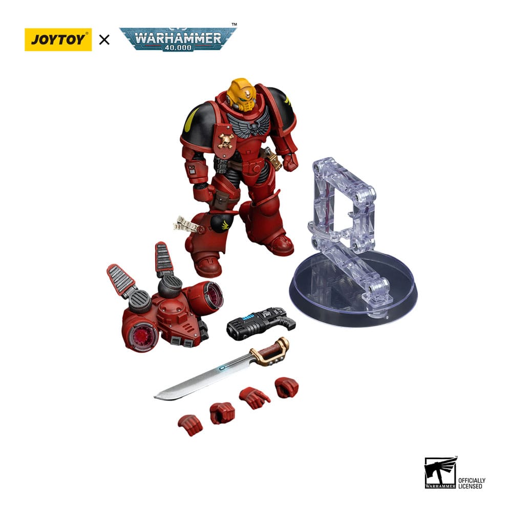 Warhammer The Horus Heresy Blood Angels Jump Pack Intercessors Sergeant With Plasma Pistol 12 cm 1/18 Action Figure
