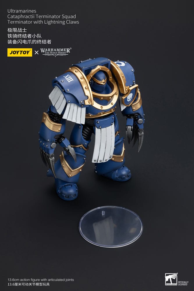 Warhammer The Horus Heresy Ultramarines Cataphractii Terminator Squad Terminator with Lightning Claws 14 cm 1/18 Action Figure