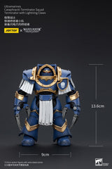 Warhammer The Horus Heresy Ultramarines Cataphractii Terminator Squad Terminator with Lightning Claws 14 cm 1/18 Action Figure